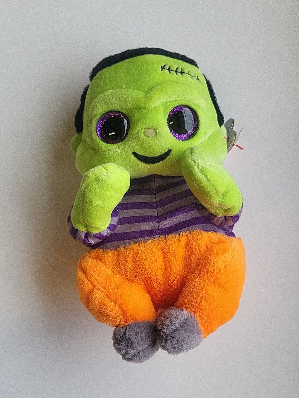 Ty Beanie Bellies - Victor - Green Frankenstein Plush - Halloween